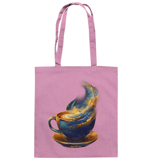 Kosmischer Kaffeegenuss – Fantasievolles und stilvolles Design - Baumwolltasche Bright Lights Arts