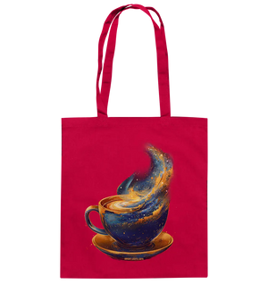 Kosmischer Kaffeegenuss – Fantasievolles und stilvolles Design - Baumwolltasche Bright Lights Arts