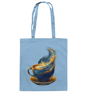 Kosmischer Kaffeegenuss – Fantasievolles und stilvolles Design - Baumwolltasche Bright Lights Arts