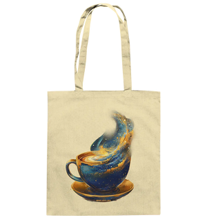 Kosmischer Kaffeegenuss – Fantasievolles und stilvolles Design - Baumwolltasche Bright Lights Arts