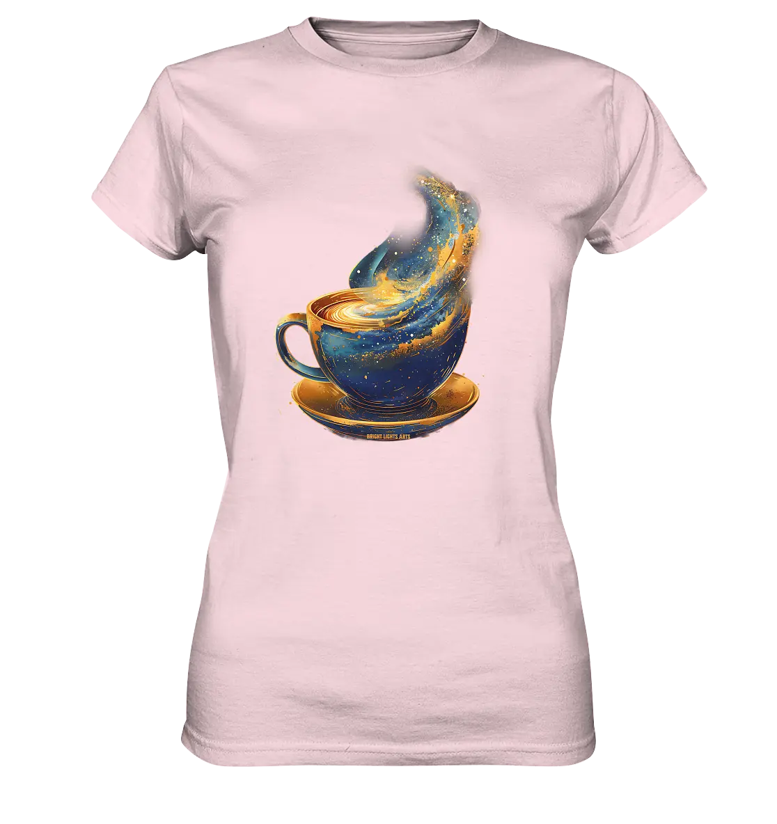 Kosmischer Kaffeegenuss – Fantasievolles und stilvolles Design - Ladies Premium Shirt Bright Lights Arts
