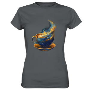 Kosmischer Kaffeegenuss – Fantasievolles und stilvolles Design - Ladies Premium Shirt Bright Lights Arts