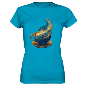 Kosmischer Kaffeegenuss – Fantasievolles und stilvolles Design - Ladies Premium Shirt Bright Lights Arts