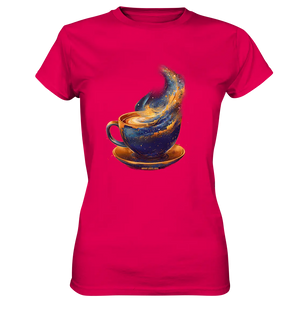Kosmischer Kaffeegenuss – Fantasievolles und stilvolles Design - Ladies Premium Shirt Bright Lights Arts