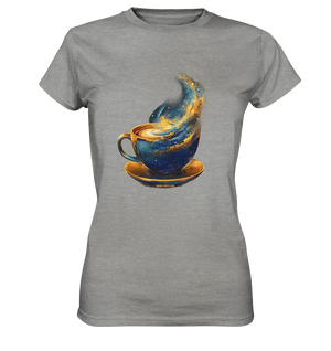 Kosmischer Kaffeegenuss – Fantasievolles und stilvolles Design - Ladies Premium Shirt Bright Lights Arts