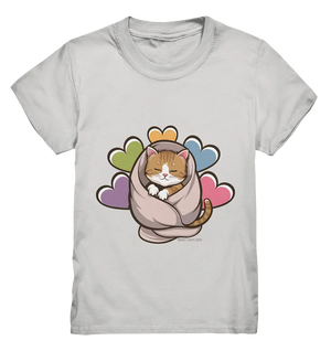 Kuscheliges Kätzchen unter Decke - Kids Premium Shirt Bright Lights Arts