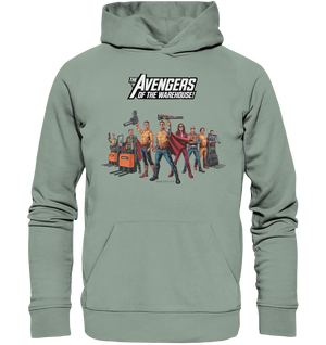 Lagerhelden – Humorvolle und kreative Teamwork Kunst - Organic Hoodie - Bright Lights Arts