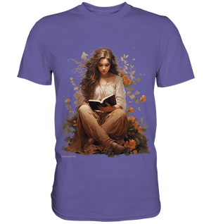 Lesen & Natur – Friedliches Design für Bücher- und Naturliebhaber - Premium Shirt Bright Lights Arts