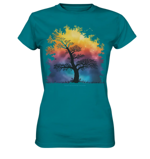 Licht & Schatten – Magische Baumlandschaft mit Sternbild - Ladies Premium Shirt - Bright Lights Arts