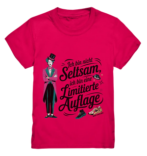 Limitierte Auflage – Pinker Smoking und Zylinder - Kids Premium Shirt Bright Lights Arts