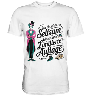 Limitierte Auflage – Pinker Smoking und Zylinder - Premium Shirt Bright Lights Arts