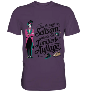 Limitierte Auflage – Pinker Smoking und Zylinder - Premium Shirt Bright Lights Arts