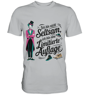 Limitierte Auflage – Pinker Smoking und Zylinder - Premium Shirt Bright Lights Arts