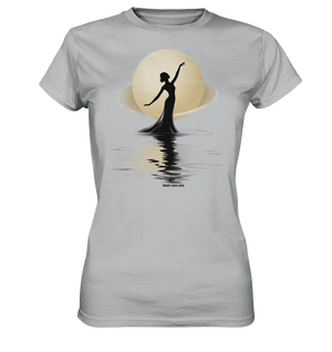 Lunar Elegance The Dancer's Glow - Ladies Premium Shirt Bright Lights Arts