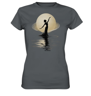 Lunar Elegance The Dancer's Glow - Ladies Premium Shirt Bright Lights Arts