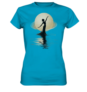 Lunar Elegance The Dancer's Glow - Ladies Premium Shirt Bright Lights Arts