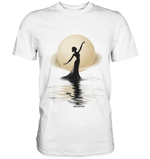 Lunar Elegance The Dancer's Glow - Premium Shirt Bright Lights Arts