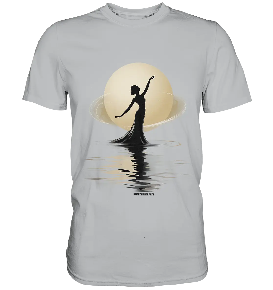 Lunar Elegance The Dancer's Glow - Premium Shirt Bright Lights Arts
