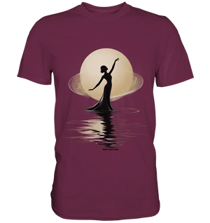 Lunar Elegance The Dancer's Glow - Premium Shirt Bright Lights Arts