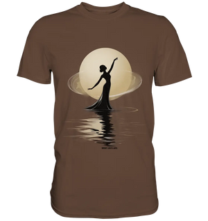 Lunar Elegance The Dancer's Glow - Premium Shirt Bright Lights Arts