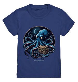Majestätischer Tintenfisch – Hüter der Schatzkiste - Kids Premium Shirt Bright Lights Arts
