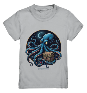 Majestätischer Tintenfisch – Hüter der Schatzkiste - Kids Premium Shirt Bright Lights Arts