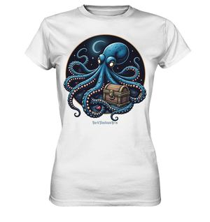 Majestätischer Tintenfisch – Hüter der Schatzkiste - Ladies Premium Shirt Bright Lights Arts