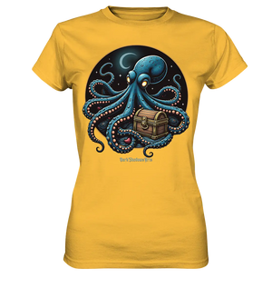 Majestätischer Tintenfisch – Hüter der Schatzkiste - Ladies Premium Shirt Bright Lights Arts