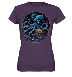 Majestätischer Tintenfisch – Hüter der Schatzkiste - Ladies Premium Shirt Bright Lights Arts