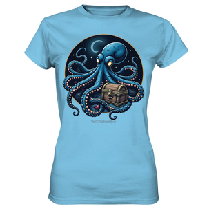 Majestätischer Tintenfisch – Hüter der Schatzkiste - Ladies Premium Shirt Bright Lights Arts