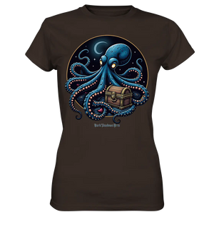 Majestätischer Tintenfisch – Hüter der Schatzkiste - Ladies Premium Shirt Bright Lights Arts