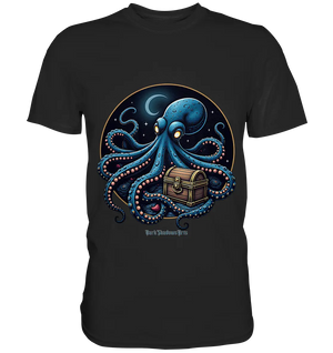 Majestätischer Tintenfisch – Hüter der Schatzkiste - Premium Shirt Bright Lights Arts