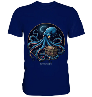 Majestätischer Tintenfisch – Hüter der Schatzkiste - Premium Shirt Bright Lights Arts