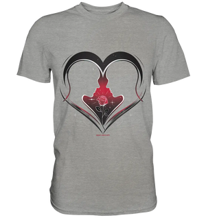 Männerliebe: Zarte Verbundenheit in Schwarz - Premium Shirt Bright Lights Arts