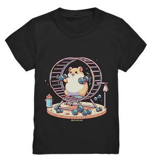 Meerschweinchen im Fitness-Laufrad - Kids Premium Shirt Bright Lights Arts