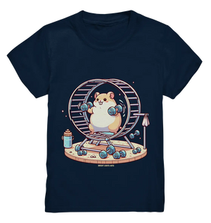 Meerschweinchen im Fitness-Laufrad - Kids Premium Shirt Bright Lights Arts