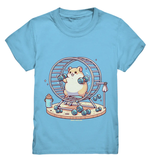 Meerschweinchen im Fitness-Laufrad - Kids Premium Shirt Bright Lights Arts