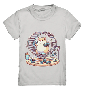 Meerschweinchen im Fitness-Laufrad - Kids Premium Shirt Bright Lights Arts