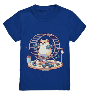 Meerschweinchen im Fitness-Laufrad - Kids Premium Shirt Bright Lights Arts