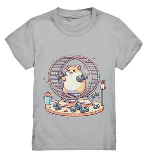 Meerschweinchen im Fitness-Laufrad - Kids Premium Shirt Bright Lights Arts