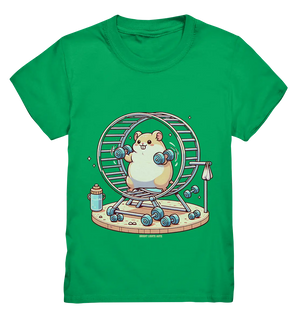Meerschweinchen im Fitness-Laufrad - Kids Premium Shirt Bright Lights Arts