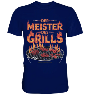 Meister des Grills – Flammendes Grillrost - Premium Shirt Bright Lights Arts