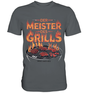 Meister des Grills – Flammendes Grillrost - Premium Shirt Bright Lights Arts