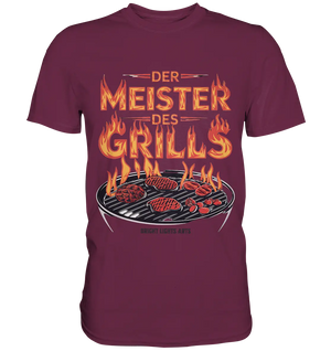 Meister des Grills – Flammendes Grillrost - Premium Shirt Bright Lights Arts
