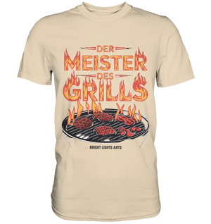 Meister des Grills – Flammendes Grillrost - Premium Shirt Bright Lights Arts