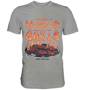Meister des Grills – Flammendes Grillrost - Premium Shirt Bright Lights Arts