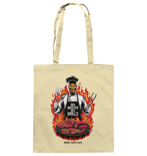 Meister des Grills – Koch im Flammenmeer - Baumwolltasche Bright Lights Arts