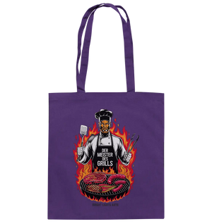 Meister des Grills – Koch im Flammenmeer - Baumwolltasche Bright Lights Arts