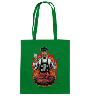 Meister des Grills – Koch im Flammenmeer - Baumwolltasche Bright Lights Arts
