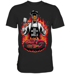 Meister des Grills – Koch im Flammenmeer - Premium Shirt Bright Lights Arts